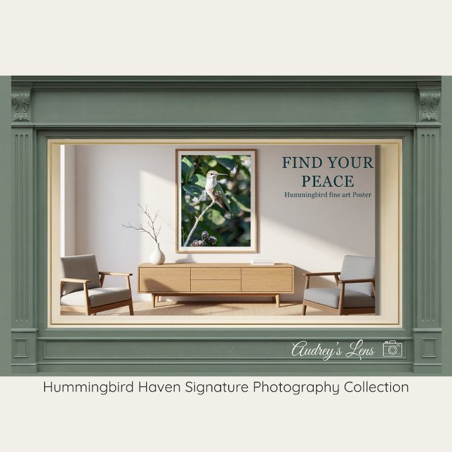 Ruby-Throated Hummingbird Fine Art Photography  Poster (Creator Uploaded)