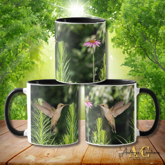 Ruby-Throated Hummingbird "In Flowers" Mug