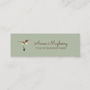Ruby-throated Hummingbird Mini Business Card