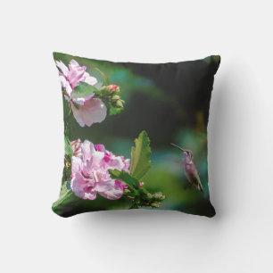 Ruby-throated Hummingbird - Original Photograph Cushion