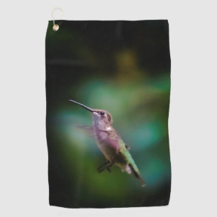 Ruby-throated Hummingbird - Original Photograph Golf Towel