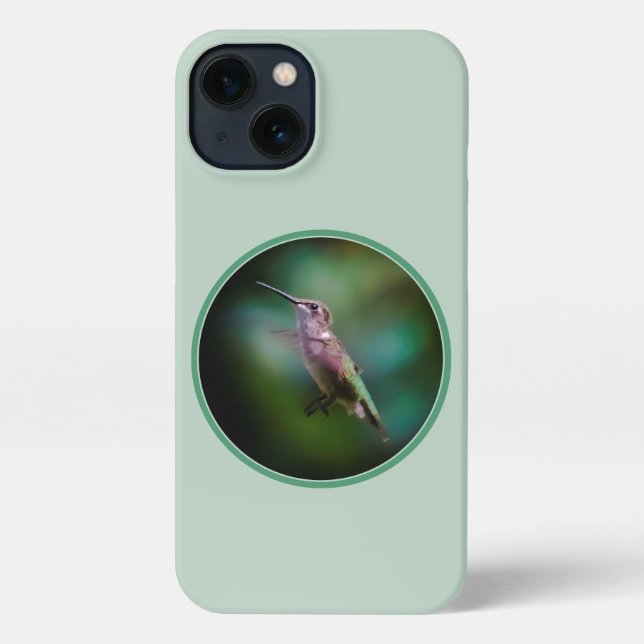 Ruby-throated Hummingbird - Original Photograph iPhone Case (Back)