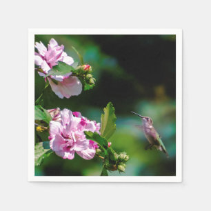 Ruby-throated Hummingbird - Original Photograph Napkin