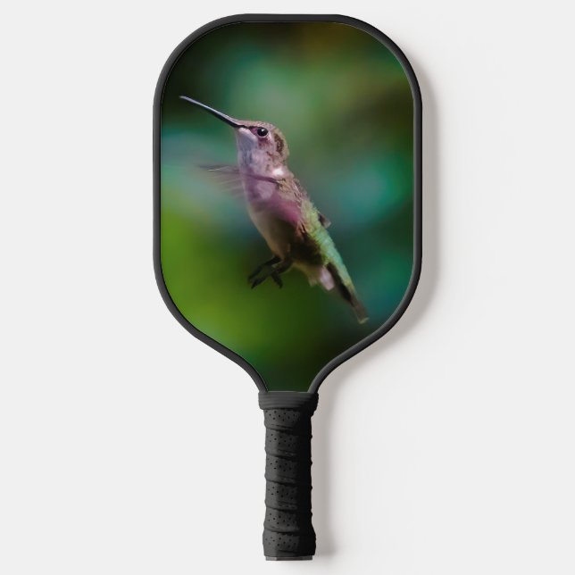 Ruby-throated Hummingbird - Original Photograph Pickleball Paddle (Front)
