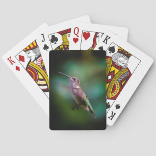 Ruby-throated Hummingbird - Original Photograph Playing Cards