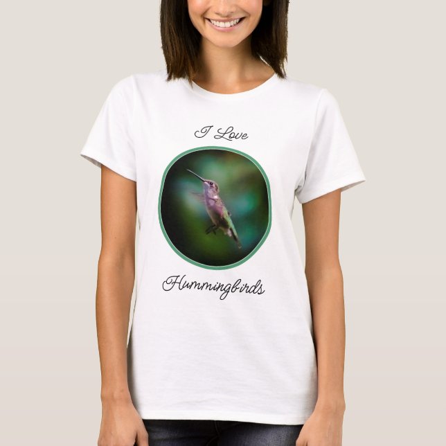 Ruby-throated Hummingbird - Original Photograph T-Shirt (Front)