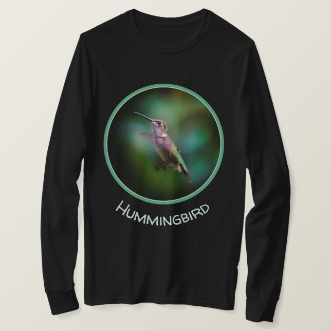 Ruby-throated Hummingbird - Original Photograph T-Shirt (Design Front)