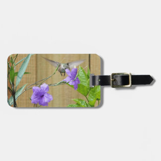 Ruby-Throated Hummingbird, Personalised  Luggage Tag