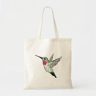 Ruby Throated Hummingbird Personalised Tote Bag
