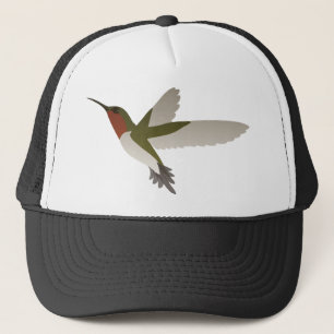Ruby Throated Hummingbird Trucker Hat