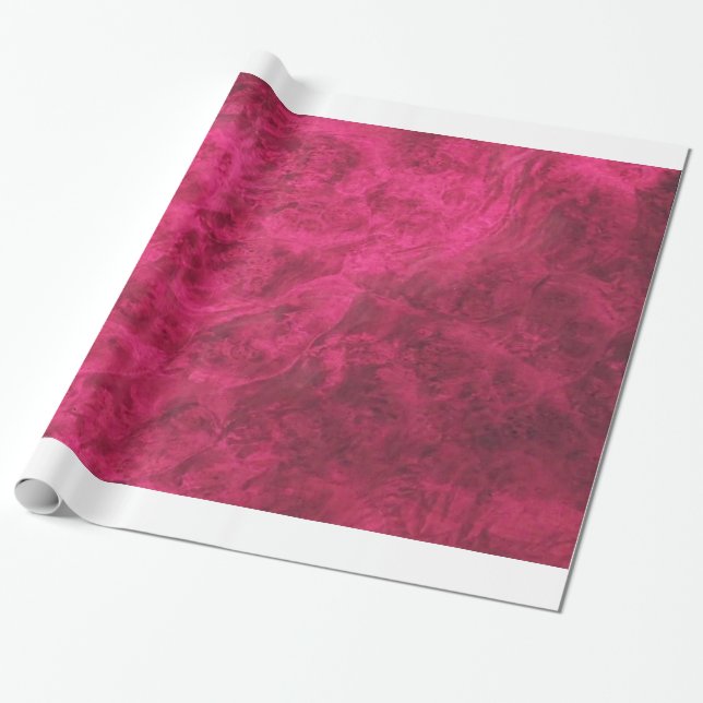 Ruby Velvet Wrapping Paper (Unrolled)