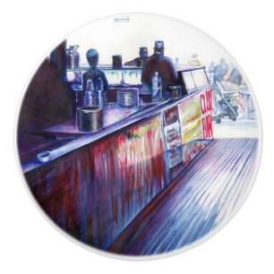 Ruby's, Coney Island, New York Ceramic Knob