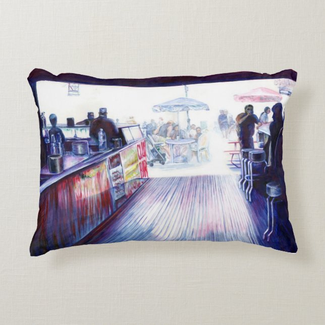 Ruby's, Coney Island, New York Decorative Cushion (Front)