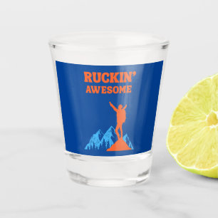 Ruckin' Awesomel for The Rucking Hiker Shot Glass