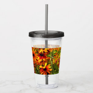 RUDBECKIA FLOWERS  ACRYLIC TUMBLER