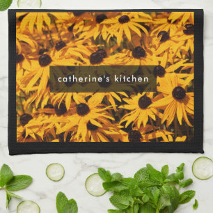 Rudbeckia Fulgida / Orange Coneflower Tea Towel