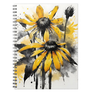Rudbeckia - Watercolor flowers Notebook