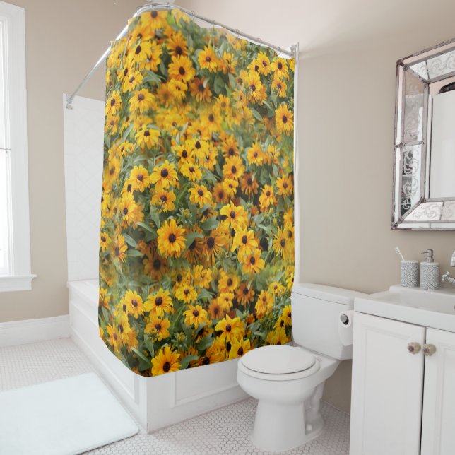 Rudbeckias / A Bed of Black-Eyed Susans Shower Curtain (In Situ)