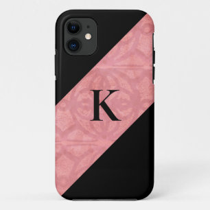 Ruddy Pink Batik And Black Letter Case-Mate iPhone Case