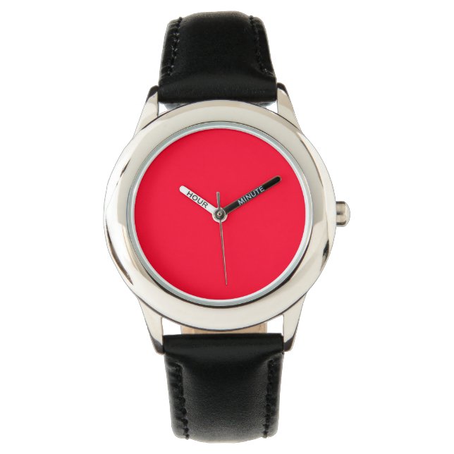 Ruddy Red Background Watch (Front)