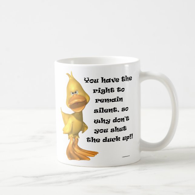 Rude Duck Coffee Mug (Right)