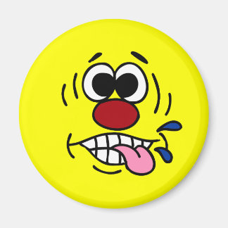 Rude Face Grumpey Magnet