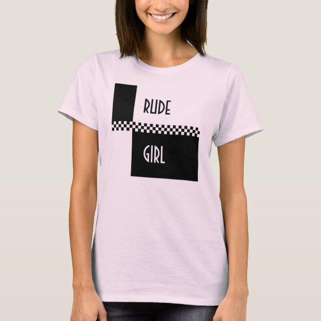 RUDE GIRL-ska checks T-Shirt (Front)