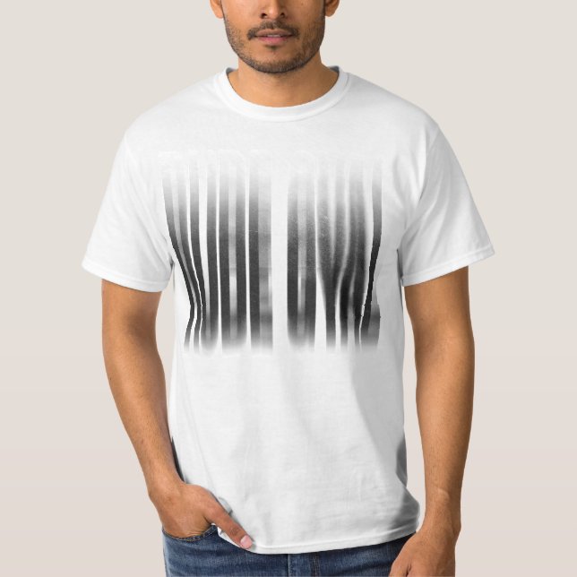 Rude Gyal Blurred Effect Typography Reggae T-Shirt (Front)