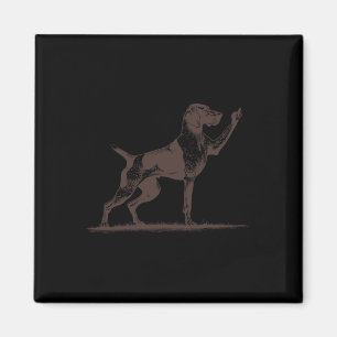 Rude Pointer Dog Hole German Shorthaired Pointer D Magnet
