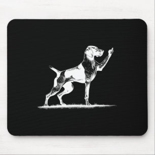 Rude Pointer Dog Hole German Shorthaired Pointer D Mouse Pad