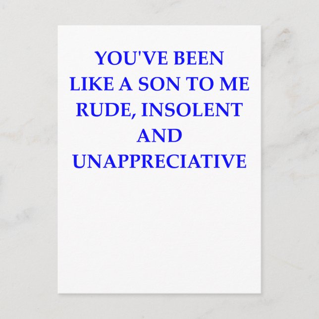 rude postcard (Front)