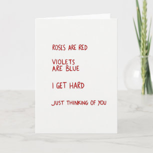 Rude Roses Are Red Thinking Of You Card
