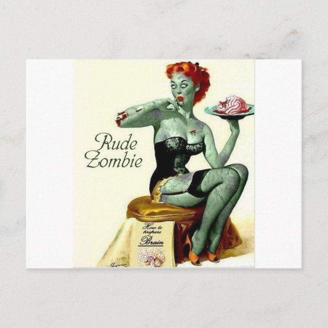 Rude Zombie "The First Bite" Postcard (Front)