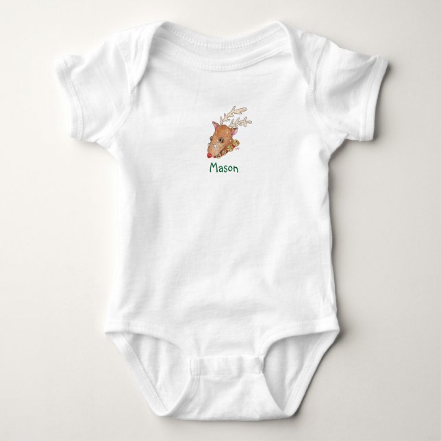 Rudolf Baby suit Baby Bodysuit (Front)
