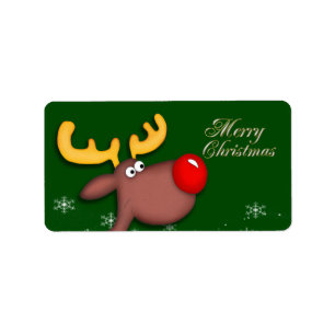Rudolf Christmas Gift Tag