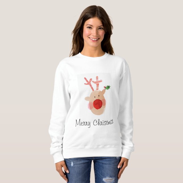 Rudolf Christmas Jumper Sweatshirt (Front Full)