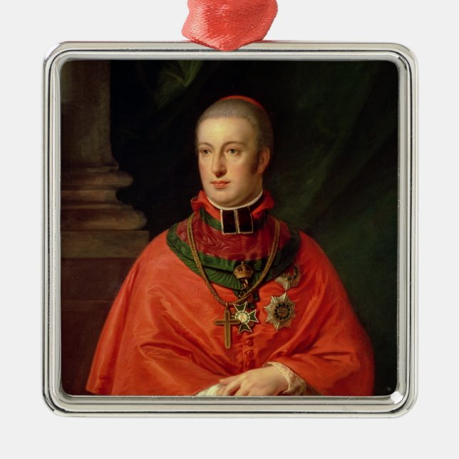 Rudolf of Habsburg Metal Tree Decoration (Front)