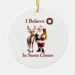 Rudolf the red nosed reindeer ceramic tree decoration