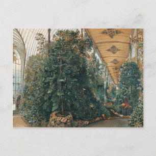 Rudolf von Alt- Interior view of the Palm House Postcard