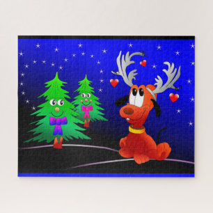 Rudolph and Christmas Trees Jigsaw Puzzle