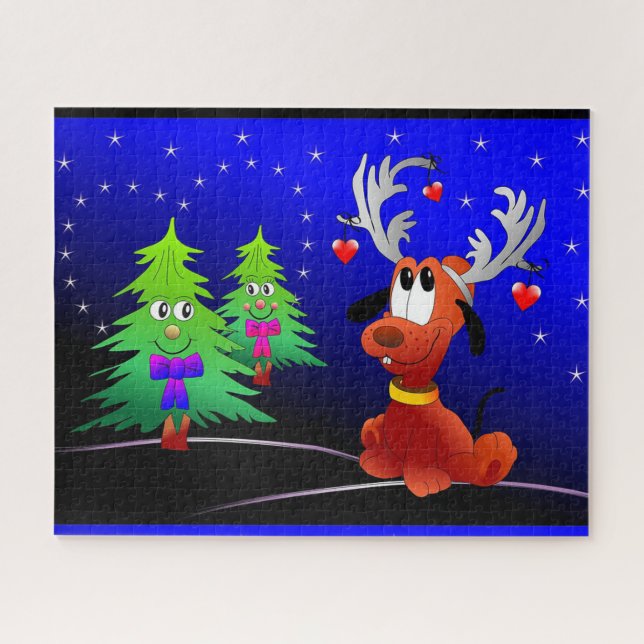 Rudolph and Christmas Trees Jigsaw Puzzle (Horizontal)