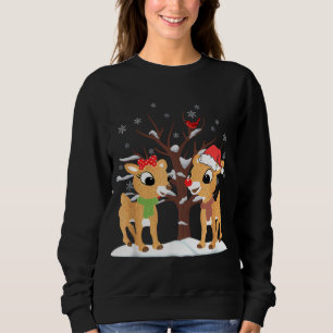 Rudolph and Clarice Christmas Reindeer Sweatshirt