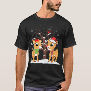 Rudolph And Clarice Shirt Christmas Kids Girls Tee