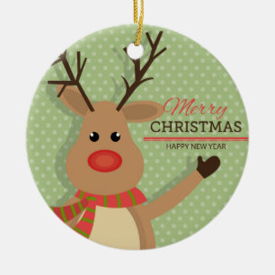 Rudolph  ceramic tree decoration