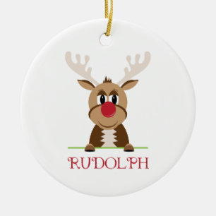Rudolph Ceramic Tree Decoration