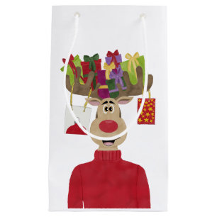 Rudolph Christmas Gifts Reindeer Small Gift Bag