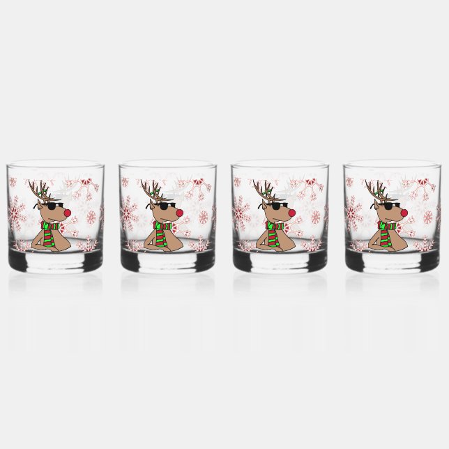 Rudolph  cool whiskey glass (Front)