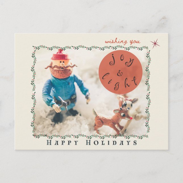 Rudolph & Friends Holiday postcard (customisable) (Front)