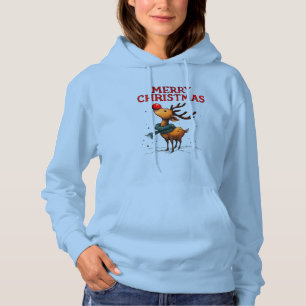 Rudolph in the Snow – Merry Christmas Edition Hoodie