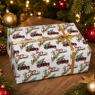 Rudolph Merry Christmas - Matte Wrapping Paper